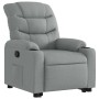 Sillón reclinable elevable de tela gris claro en Sillones | Comprar online en Foru.es