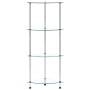 Estantería 4 niveles cristal templado transparente 30x30x100 cm de , Librerías y estanterías - Ref: Foro24-249515, Precio: 39...