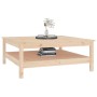Mesa de centro de madera maciza de pino 100x100x40 cm de , Mesas de centro - Ref: Foro24-814294, Precio: 112,92 €, Descuento: %