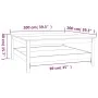 Mesa de centro de madera maciza de pino 100x100x40 cm de , Mesas de centro - Ref: Foro24-814294, Precio: 109,46 €, Descuento: %