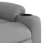 Sillón reclinable elevable de tela gris claro en Sillones | Comprar online en Foru.es