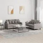 Juego de sofás con cojines 2 piezas tela gris taupe de , Sofás - Ref: Foro24-3201655, Precio: 418,56 €, Descuento: %