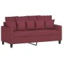 Juego de sofás con cojines 3 piezas tela rojo tinto de , Sofás - Ref: Foro24-3201662, Precio: 407,17 €, Descuento: %