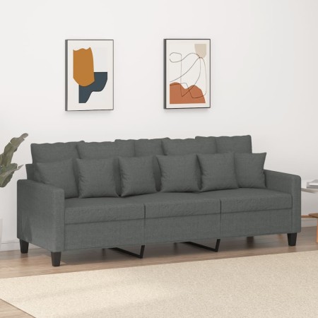 Sofá de 3 plazas de tela gris oscuro 180 cm de , Sofás - Ref: Foro24-359276, Precio: 258,17 €, Descuento: %