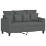 Sofa set with cushions 4 pieces dark gray fabric by , Sofas - Ref: Foro24-3201641, Price: 643,50 €, Discount: %