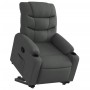 Sillón reclinable elevable de tela gris oscuro en Sillones | Comprar online en Foru.es
