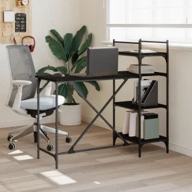 Escritorio para ordenador con estantes negro 120x47x109 cm de , Escritorios - Ref: Foro24-836213, Precio: 69,31 €, Descuento: %