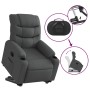 Sillón reclinable elevable de tela gris oscuro en Sillones | Comprar online en Foru.es