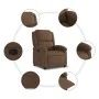Brown Fabric Recliner by , Armchairs - Ref: Foro24-371755, Price: 200,69 €, Discount: %