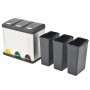 Cubo de reciclaje y basura con pedal acero inoxidable 24 L de vidaXL, Cubos de la basura y papeleras - Ref: Foro24-50601, Pre...