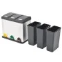 Cubo de reciclaje y basura con pedal acero inoxidable 24 L de vidaXL, Cubos de la basura y papeleras - Ref: Foro24-50601, Pre...