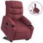 Sillón reclinable elevable tela rojo tinto en Sillones | Comprar online en Foru.es