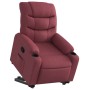 Sillón reclinable elevable tela rojo tinto en Sillones | Comprar online en Foru.es