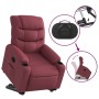 Sillón reclinable elevable tela rojo tinto en Sillones | Comprar online en Foru.es