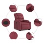 Sillón reclinable elevable tela rojo tinto en Sillones | Comprar online en Foru.es