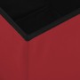 Taburete con almacenaje plegable rojo vino tinto PVC de , Taburetes y sillas plegables - Ref: Foro24-338783, Precio: 25,77 €,...