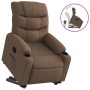 Sillón reclinable elevable de tela marrón en Sillones | Comprar online en Foru.es