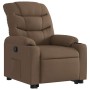 Sillón reclinable elevable de tela marrón en Sillones | Comprar online en Foru.es