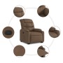 Sillón reclinable elevable de tela marrón en Sillones | Comprar online en Foru.es
