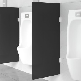 Panel privacidad urinario pared vidrio templado negro 90x40 cm de , Urinarios - Ref: Foro24-154402, Precio: 54,04 €, Descuent...