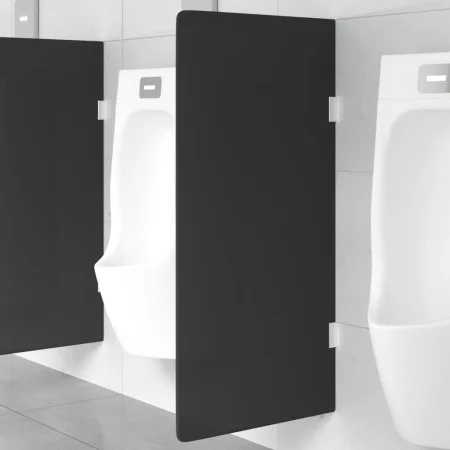 Panel privacidad urinario pared vidrio templado negro 90x40 cm de , Urinarios - Ref: Foro24-154402, Precio: 50,30 €, Descuent...