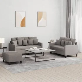 Juego de sofás con cojines 3 piezas tela gris taupe de , Sofás - Ref: Foro24-3201663, Precio: 464,98 €, Descuento: %