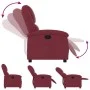 Sillón reclinable de tela rojo tinto de , Sillones - Ref: Foro24-371754, Precio: 190,08 €, Descuento: %