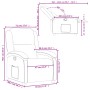 Sillón reclinable de tela rojo tinto de , Sillones - Ref: Foro24-371754, Precio: 219,78 €, Descuento: %