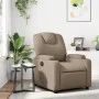 Sillón reclinable de cuero sintético color capuchino de , Sillones - Ref: Foro24-372395, Precio: 212,95 €, Descuento: %