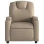 Sillón reclinable de cuero sintético color capuchino de , Sillones - Ref: Foro24-372395, Precio: 212,95 €, Descuento: %