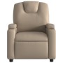 Sillón reclinable de cuero sintético color capuchino de , Sillones - Ref: Foro24-372395, Precio: 216,41 €, Descuento: %