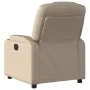 Sillón reclinable de cuero sintético color capuchino de , Sillones - Ref: Foro24-372395, Precio: 212,95 €, Descuento: %