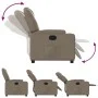 Sillón reclinable de cuero sintético color capuchino de , Sillones - Ref: Foro24-372395, Precio: 212,95 €, Descuento: %