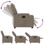Sillón reclinable de cuero sintético color capuchino de , Sillones - Ref: Foro24-372395, Precio: 216,41 €, Descuento: %