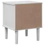 Mesita noche SENJA aspecto ratán madera pino blanco 40x35x48 cm de , Mesitas de noche - Ref: Foro24-358011, Precio: 53,07 €, ...