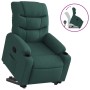 Sillón reclinable elevable tela verde oscuro en Sillones | Comprar online en Foru.es