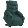 Sillón reclinable elevable tela verde oscuro en Sillones | Comprar online en Foru.es