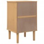 Mesita noche SENJA aspecto ratán madera pino marrón 40x35x65 cm de , Mesitas de noche - Ref: Foro24-358013, Precio: 55,84 €, ...