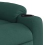 Sillón reclinable elevable tela verde oscuro en Sillones | Comprar online en Foru.es