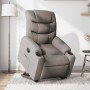 Sillón reclinable elevable tela gris taupe en Sillones | Comprar online en Foru.es