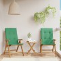 Sillas de jardín reclinables y cojines 2 uds madera maciza teca de , Sillas de jardín - Ref: Foro24-3196438, Precio: 354,43 €...