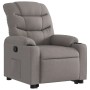 Sillón reclinable elevable tela gris taupe en Sillones | Comprar online en Foru.es