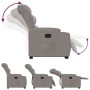 Sillón reclinable elevable tela gris taupe en Sillones | Comprar online en Foru.es