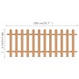 Valla de estacas de jardín de WPC 200x80 cm de vidaXL, Cercados con estacas - Ref: Foro24-42823, Precio: 94,33 €, Descuento: %