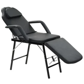Camilla de esteticista cuero sintético 185x78x76 cm negra de vidaXL, Sillones de masaje - Ref: Foro24-110160, Precio: 208,48 ...
