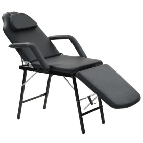 Camilla de esteticista cuero sintético 185x78x76 cm negra de vidaXL, Sillones de masaje - Ref: Foro24-110160, Precio: 204,16 ...