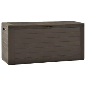 Caja de almacenamiento de jardín marrón 116x44x55 cm de , Cajas de almacenaje para exteriores - Ref: Foro24-49443, Precio: 76...