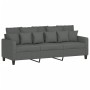 Juego de sofás con cojines 3 piezas tela gris oscuro de , Sofás - Ref: Foro24-3201673, Precio: 522,42 €, Descuento: %