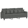 Juego de sofás con cojines 2 piezas tela gris oscuro de , Sofás - Ref: Foro24-3201665, Precio: 475,94 €, Descuento: %