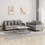Juego de sofás con cojines 2 piezas tela gris taupe de , Sofás - Ref: Foro24-3201671, Precio: 502,92 €, Descuento: %